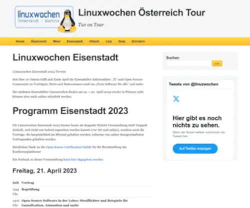 Linuxwochen.at(Österreich) Screenshot