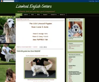 Linwoodes.com(Linwood English Setters) Screenshot