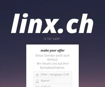 Linx.ch(Inserieren und stöbern im ältesten Internet) Screenshot