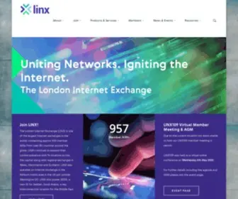 Linx.net(The London Internet Exchange (LINX)) Screenshot