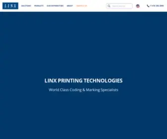 Linxglobal.com(Industrial Coding & Marking Solutions) Screenshot
