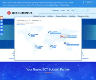 Linxtelecom.com(CITIC Telecom CPC) Screenshot