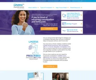 Linzess.com(LINZESS (linaclotide)) Screenshot