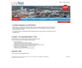 Linznet.at(Glasfaser und Richtfunk in Oberösterreich) Screenshot