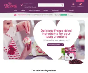 Lio-Licious.com(Freeze dried food) Screenshot