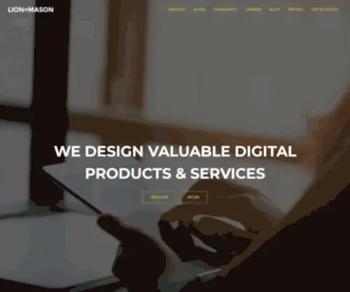 Lionandmason.com(UX + Product Design Agency) Screenshot