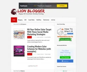 Lionblogger.com(Lion Blogger) Screenshot