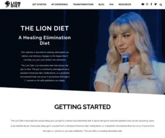 Liondiet.com(Healing Elimination Diet Allows The Gut To Heal) Screenshot