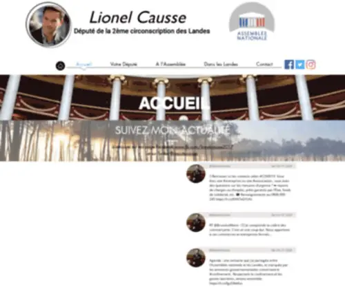 Lionel-Causse.fr(Lionel Causse Député des landes) Screenshot