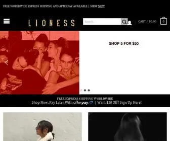 Lionessfashion.com(L I O N E S S) Screenshot