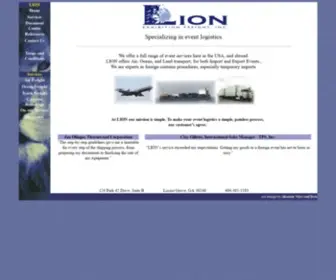 Lionexhibition.com(Lion Exhibition Freight) Screenshot