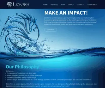 Lionfishcreative.com(Lionfish Home) Screenshot