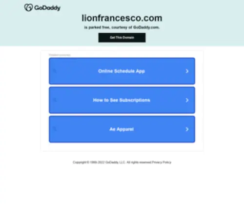 Lionfrancesco.com(Lionfrancesco) Screenshot