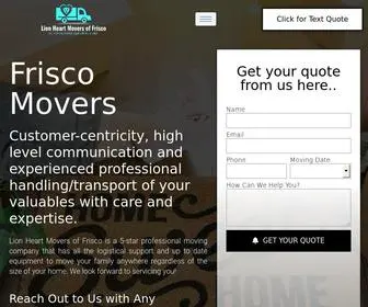 Lionheartmovers.com(Frisco Movers) Screenshot