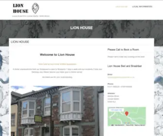 Lionhousebandb.co.uk(Luxury B and B in Combe Martin) Screenshot