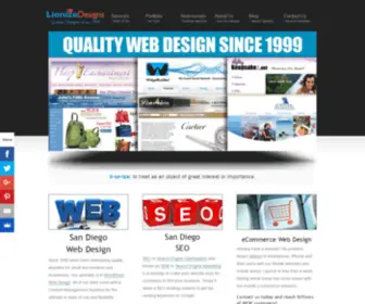 Lionizedesigns.com(Top San Diego WordPress Web Design Company Specialist) Screenshot