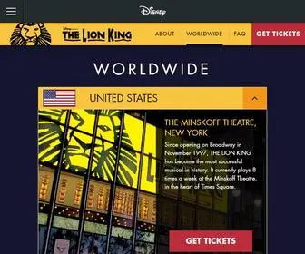 Lionking.com(Disney THE LION KING) Screenshot