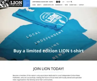 Lionpublishers.com(LION Publishers) Screenshot