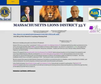 Lions-33Y.org(District 33Y Lions) Screenshot