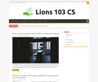 Lions103CS.org(Lions 103 CS) Screenshot