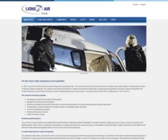 Lionsairgroup.ch(Lions Air Group) Screenshot