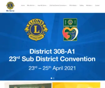 Lionsclubs.org.sg(Lions Clubs of Singapore 308) Screenshot