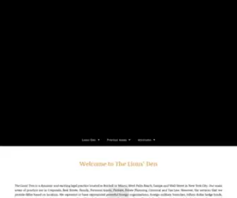 Lionsdenattorneys.com(Lionsâ) Screenshot