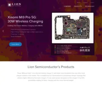 Lionsemi.com(Lion Semiconductor Inc) Screenshot