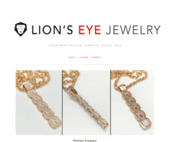 Lionseyejewelry.com(Lion's Eye Jewelry) Screenshot