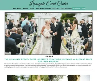 Lionsgatecenter.com(Lionsgate Event Center) Screenshot