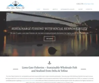 Lionsgatefisheries.com(Lions Gate Fisheries Ltd) Screenshot