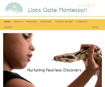 Lionsgatemontessori.org(Lions Gate Montessori) Screenshot