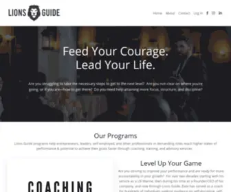 Lionsguide.com(Personal Growth and Leadership Coaching) Screenshot