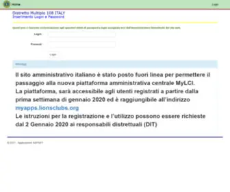 Lionsitalia.it(Distretto Multiplo 108 ITALY) Screenshot