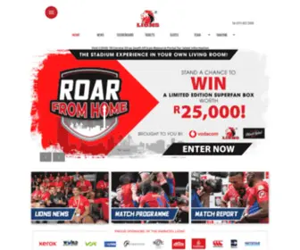 Lionsrugby.co.za(Lions Rugby Company) Screenshot