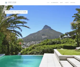 Lionsview.co.za(Designed by leading architect Greig Wright Lion's View) Screenshot