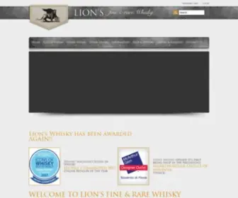 Lionswhisky.com(Whisky and Scotch of Lion's Whisky Single Malts) Screenshot