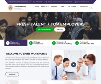 Lionsworkforce.com(Lions Workforce Solutions) Screenshot