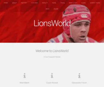 Lionsworld.co.za(Transvaal) Screenshot