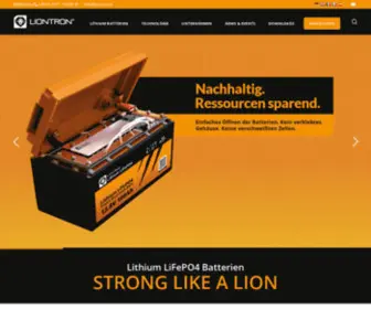 Liontron.com(LIONTRON Lithium Batterien) Screenshot