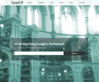 Lipad.ca(Search the Canadian Parliament House of Commons Hansard Speeches History) Screenshot