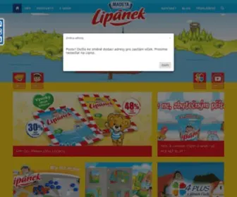 Lipanek.cz(Lipánek je lahodný krém stvořený z nejčistších darů přírody) Screenshot