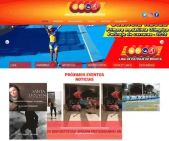 Lipatinbogota.org(Liga de Patinaje de Bogota) Screenshot
