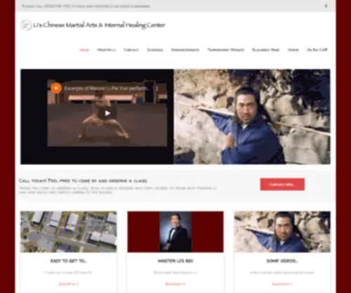 Lipeiyun.com(Wushu (Chinese martial arts) and Tai Chi (Taiji)) Screenshot