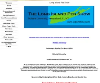 Lipenshow.com(2013 Long Island Pen Show) Screenshot