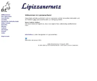 Lipizzanernetz.de(Lipizzaner Netz) Screenshot