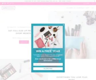 Lipmonthly.com(Every month Lip Monthly will send you the best in Lip Products) Screenshot