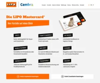 Lipo-Mastercard.ch(Die LIPO Mastercard) Screenshot