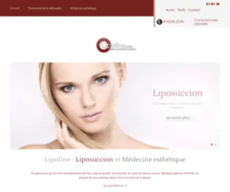 Lipofine.com(Liposuccion et Médecine esthétique) Screenshot