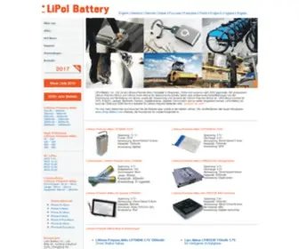 Lipolbattery.de(LiPol Battery Co) Screenshot